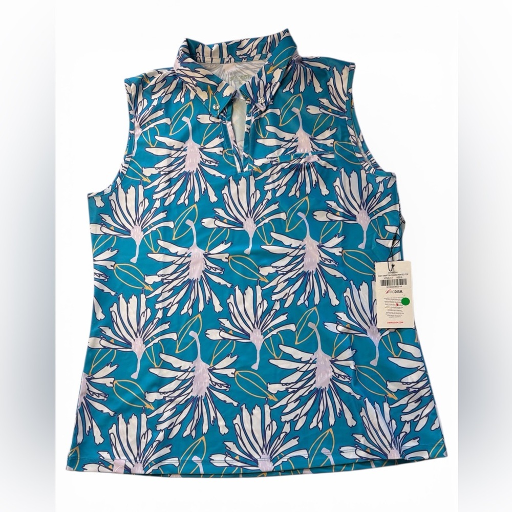 NWT Women's SwingDish Claire Printed Top Size XL MSRP $89 (P)